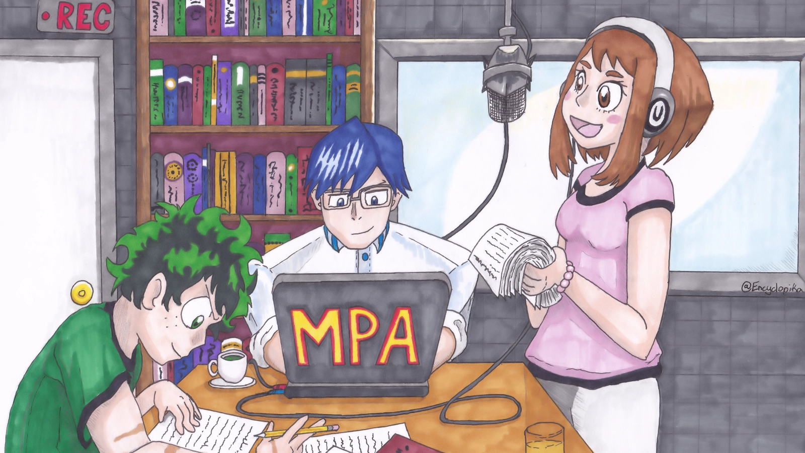 My Podfic Academia artwork by Encyclopika